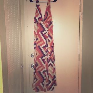 A open back long dress